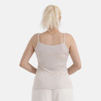 La Marey Mulberry silk vest- Khaki - Large