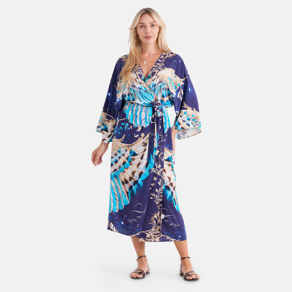 LA MAREY placement  print kimono