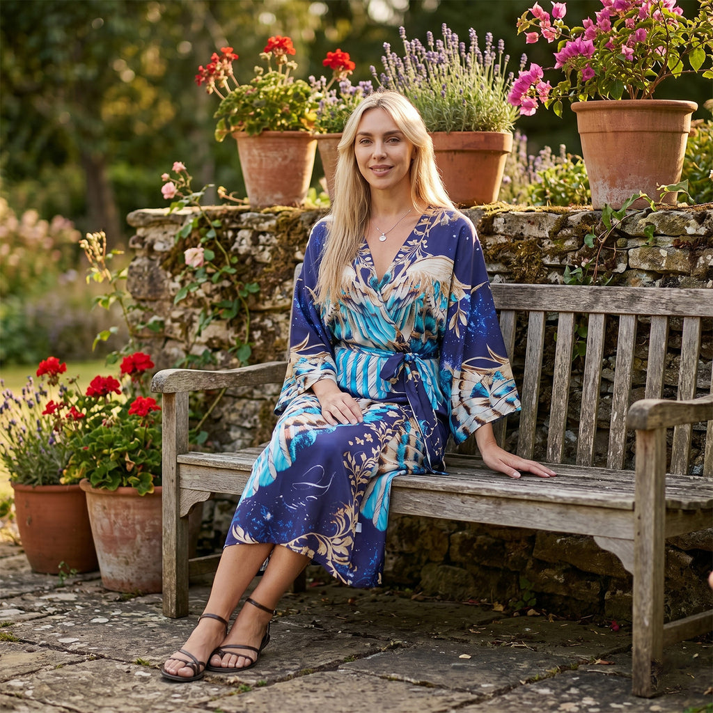 LA MAREY placement  print kimono