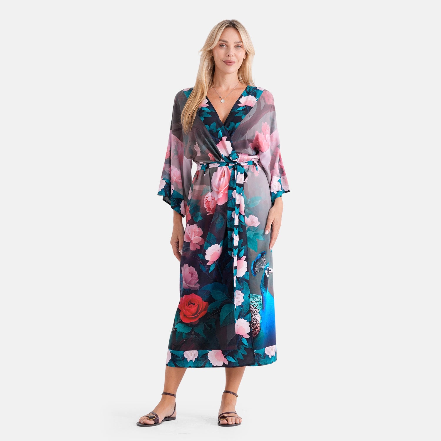 LA MAREY placement  print kimono