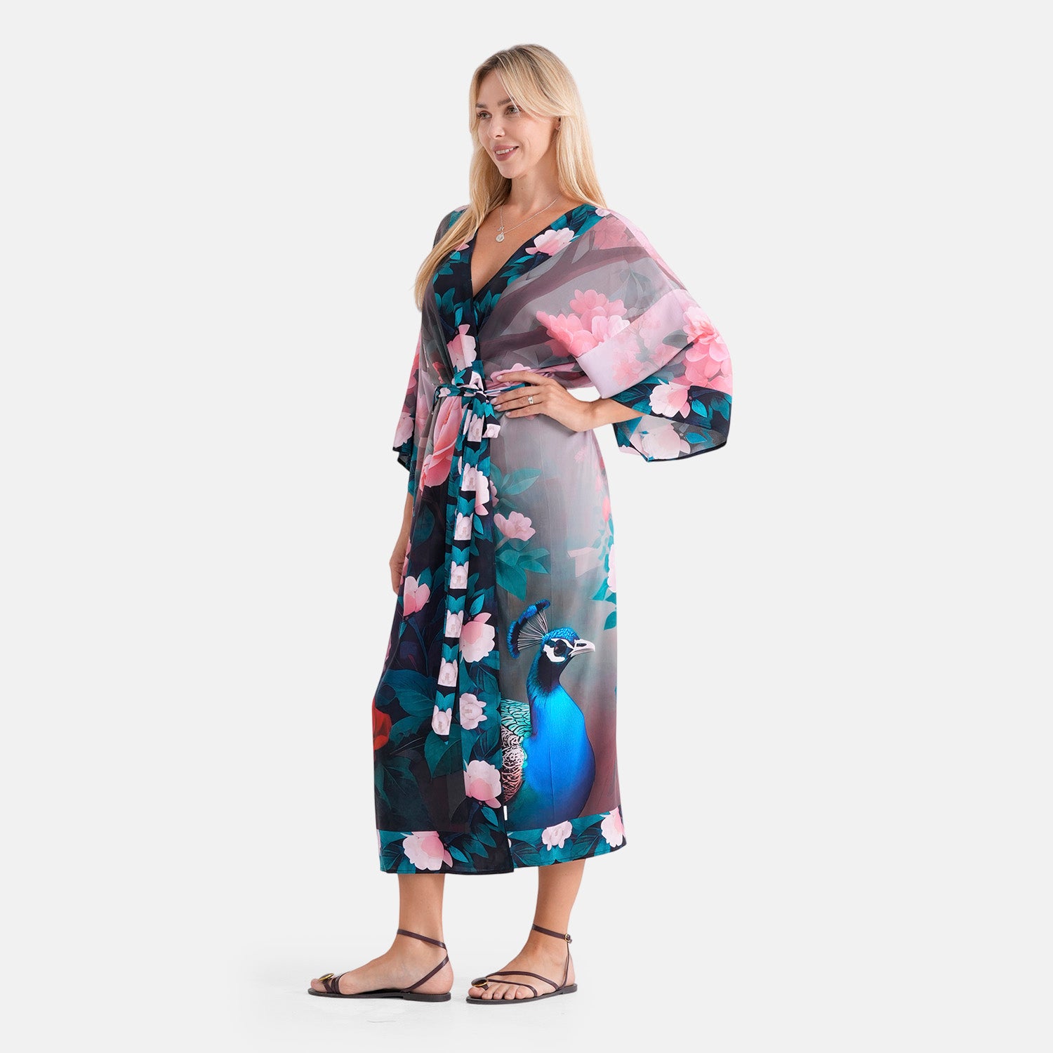LA MAREY placement  print kimono