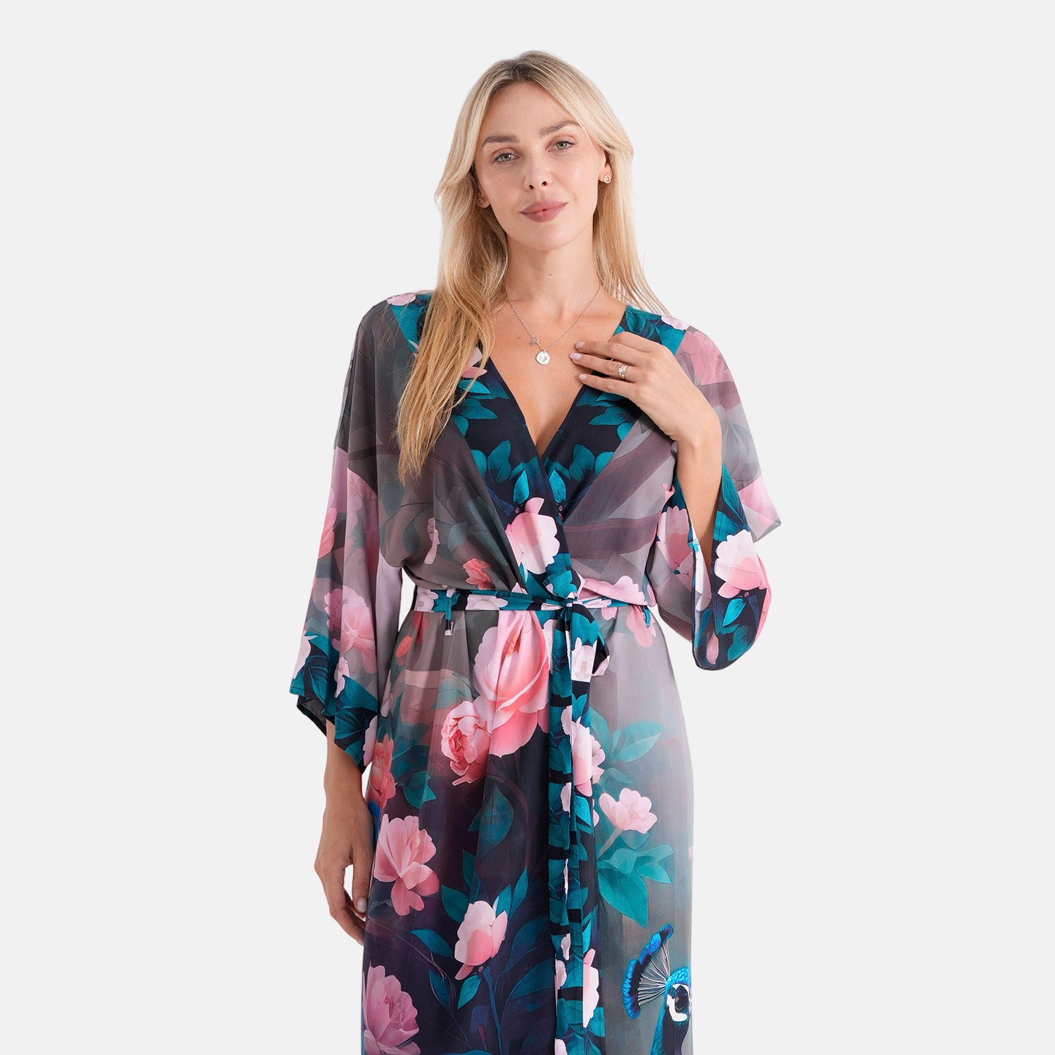 LA MAREY placement  print kimono