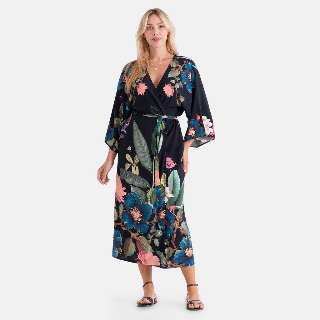 LA MAREY placement  print kimono