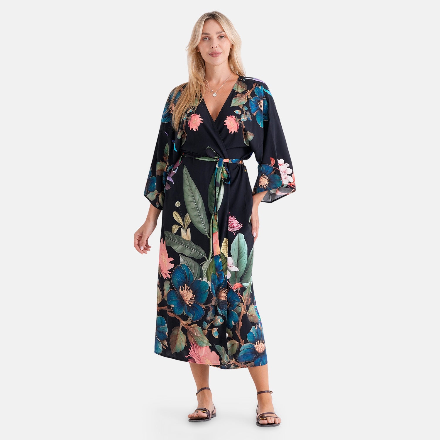 LA MAREY placement  print kimono