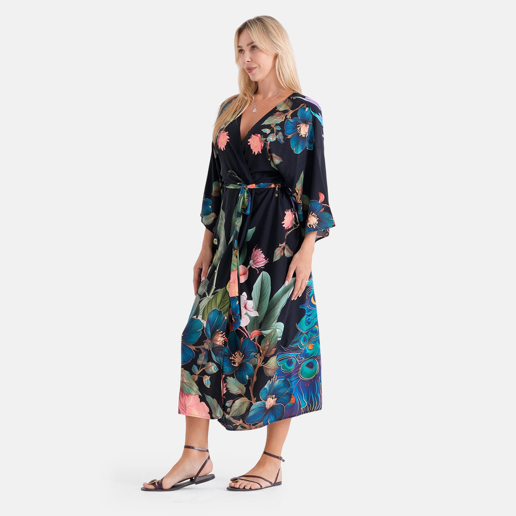 LA MAREY placement  print kimono