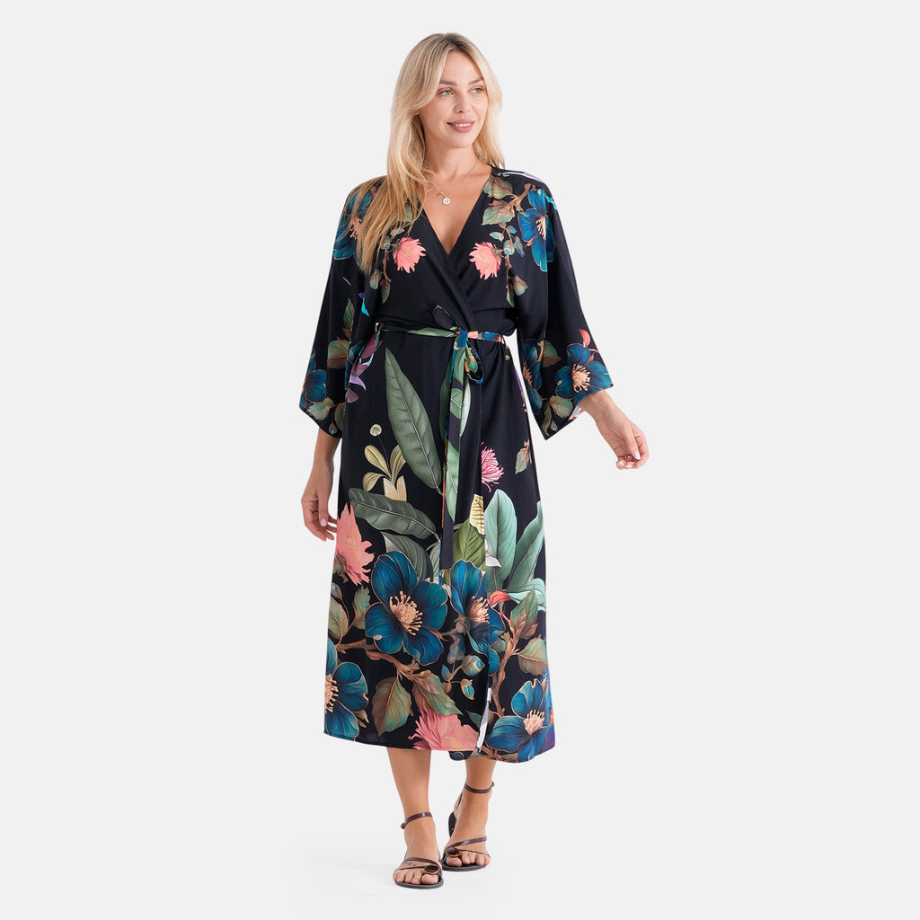 LA MAREY placement  print kimono