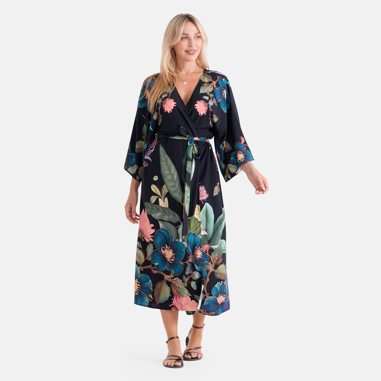 LA MAREY placement  print kimono