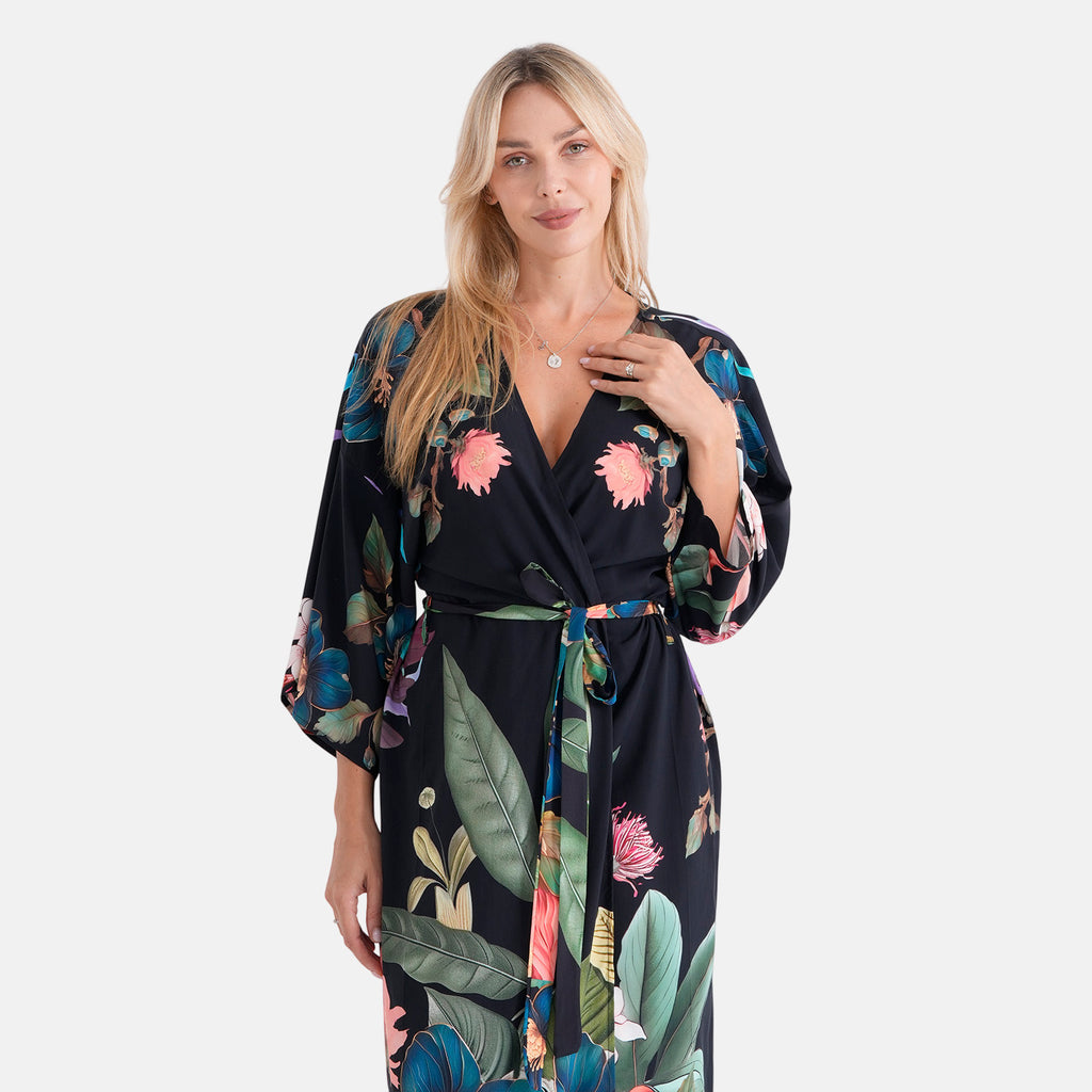 LA MAREY placement  print kimono