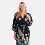 LA MAREY placement  print kimono