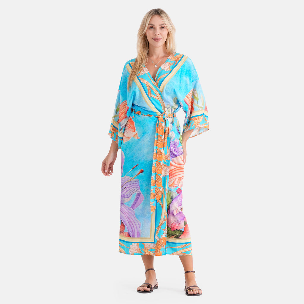 LA MAREY placement  print kimono