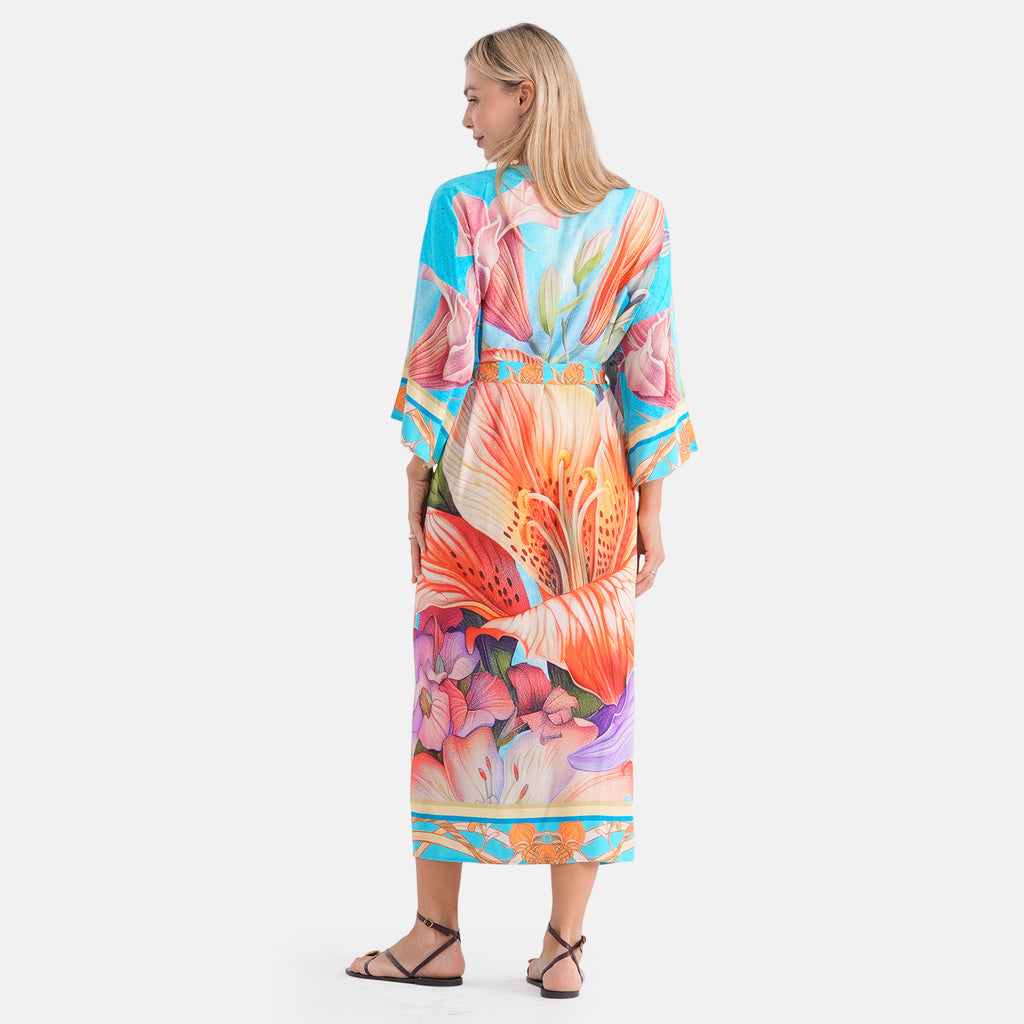 LA MAREY placement  print kimono