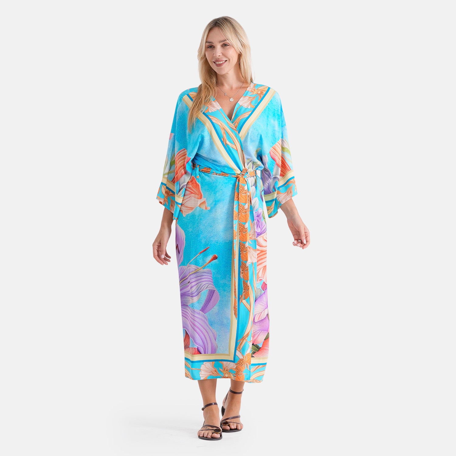 LA MAREY placement  print kimono