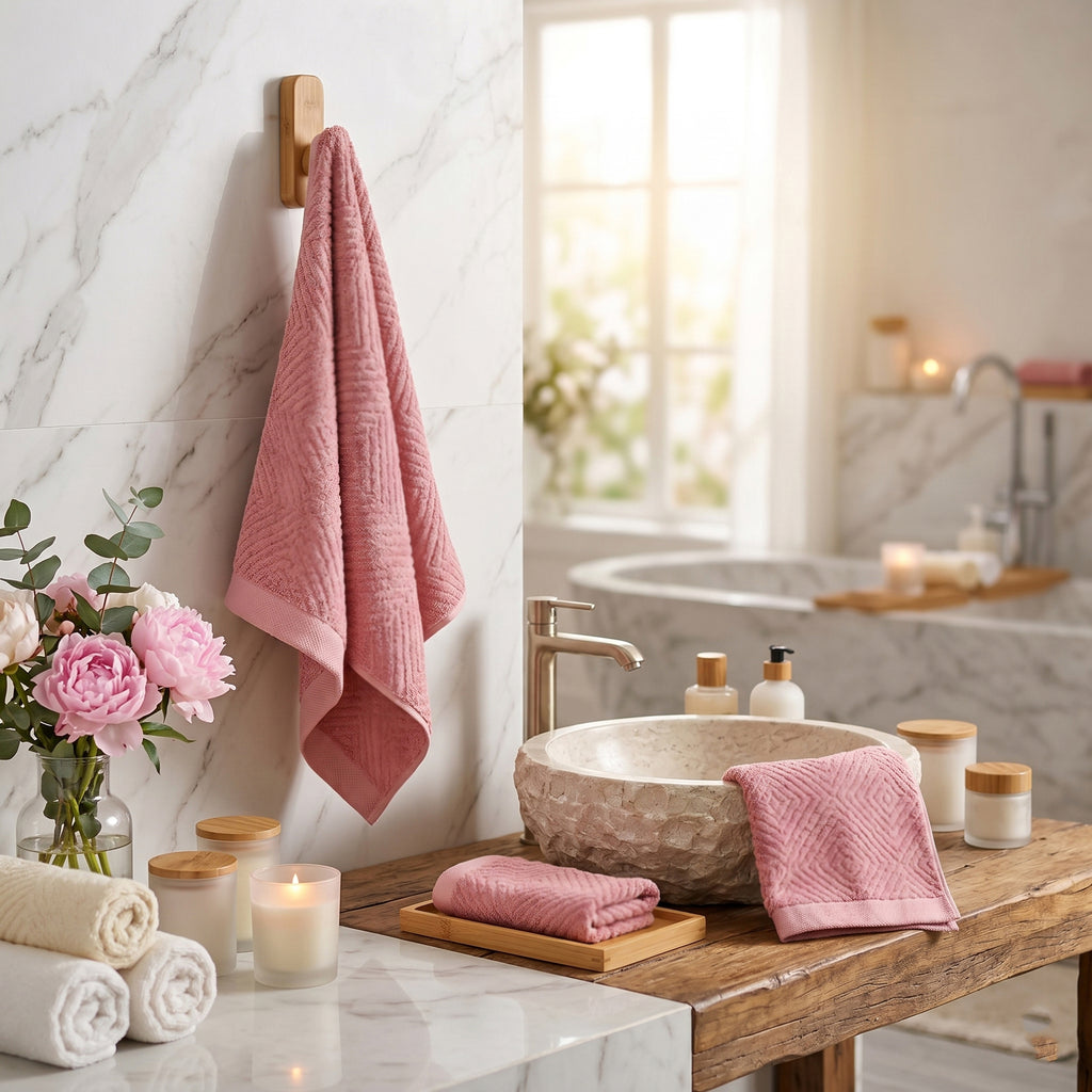 Set of 3 bamboo towel Material:Loop:100% bamboo Base fabric:100% cotton