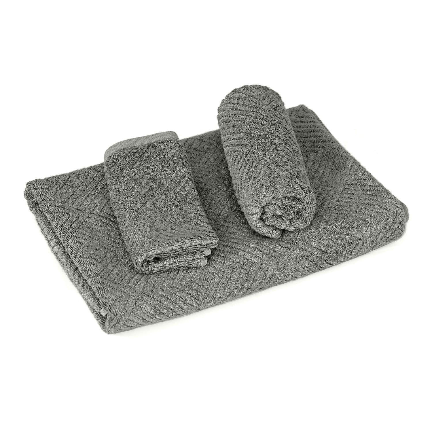 Set of 3 bamboo towel Material:Loop:100% bamboo Base fabric:100% cotton