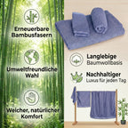Set of 3 bamboo towel Material:Loop:100% bamboo Base fabric:100% cotton