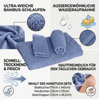 Set of 3 bamboo towel Material:Loop:100% bamboo Base fabric:100% cotton