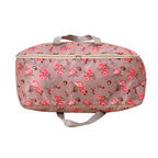 3er Set Aufbewahrungstaschen mit Blumenmuster, 210D Oxford Gewebe, Blau