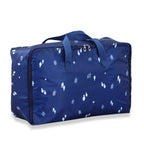 3er Set Aufbewahrungstaschen mit Blumenmuster, 210D Oxford Gewebe, Blau