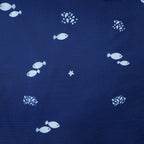 3er Set Aufbewahrungstaschen mit Blumenmuster, 210D Oxford Gewebe, Blau