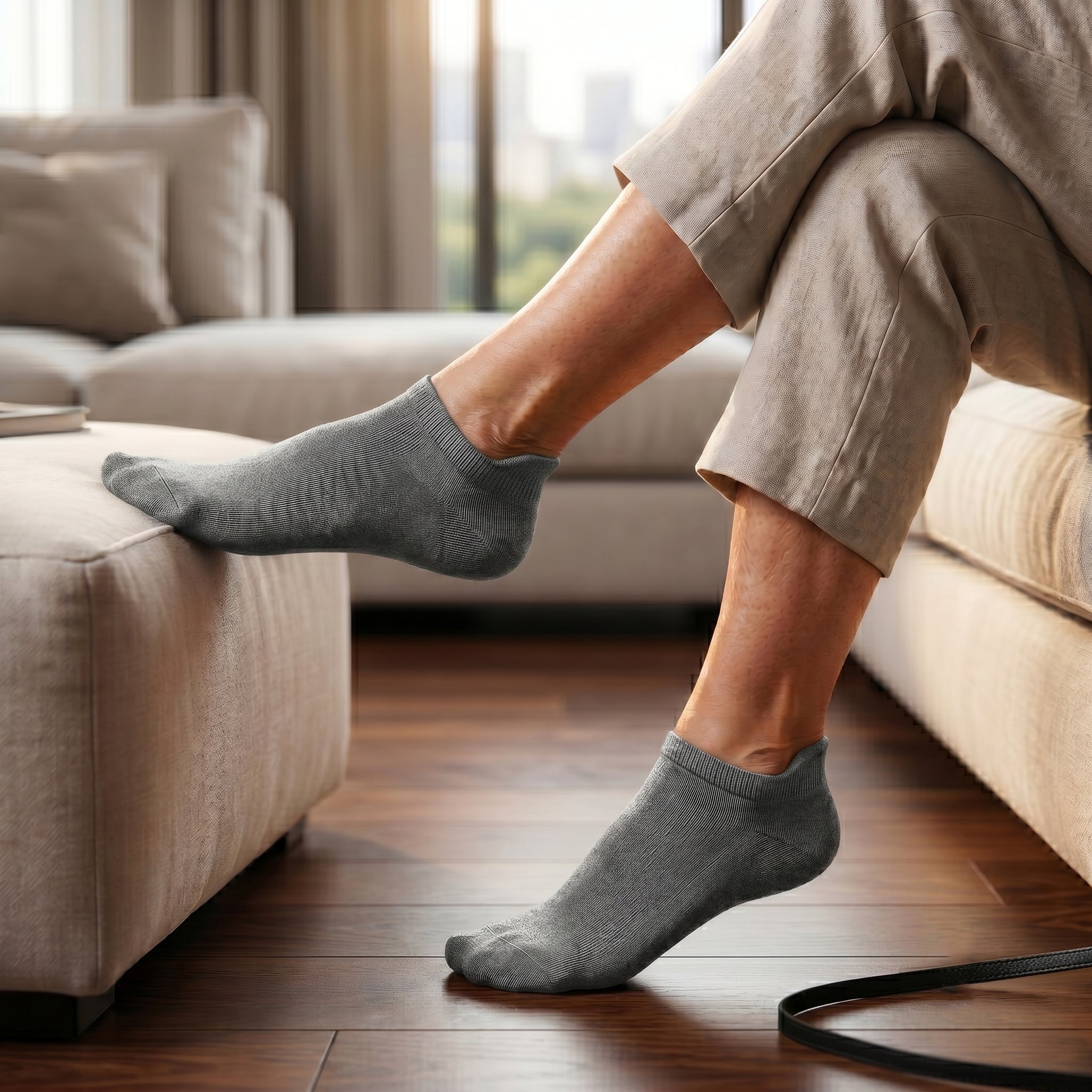 Tommle Copper Sot of 8 lnfrared Compression Socks Sweat-wicking and deodorizing, with self-heating effect