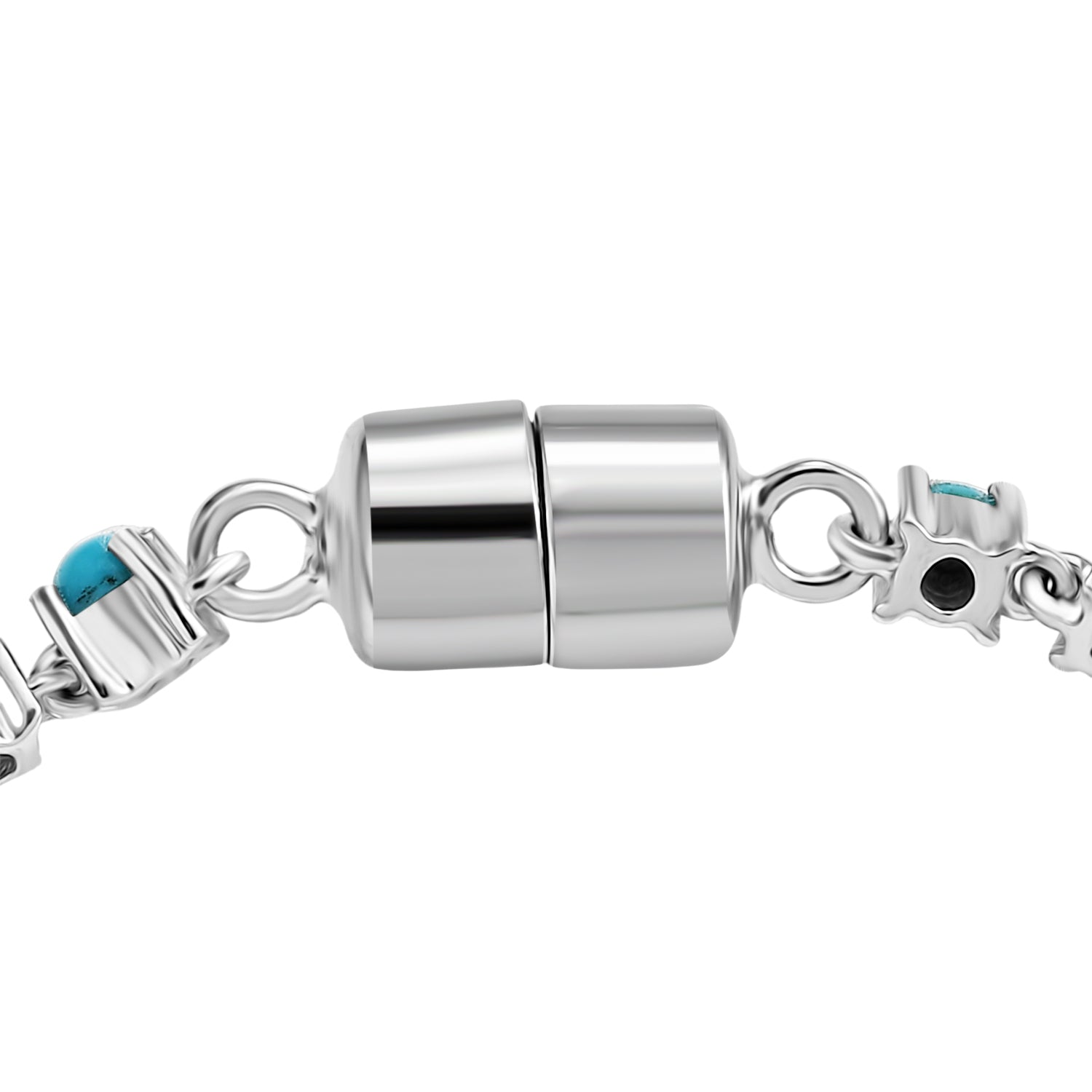 D'Joy AA Sleeping Beauty Türkis Armband ca. 19 cm 925 Silber Rhodiniert ca. 3.80 ct