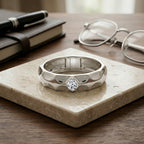 LUXURIANT DIAMOND - Lab Grown Diamant SI-GH Ring 925 Silber Rhodiniert (Größe 19.00) ca. 0.15 ct