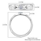 LUXURIANT DIAMOND - Lab Grown Diamant SI-GH Ring 925 Silber Rhodiniert (Größe 19.00) ca. 0.15 ct
