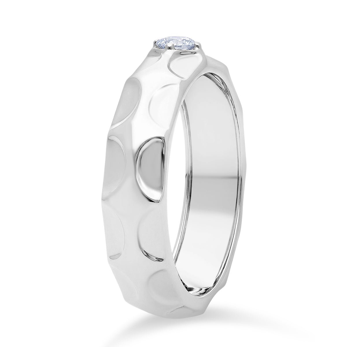 LUXURIANT DIAMOND - Lab Grown Diamant SI-GH Ring 925 Silber Rhodiniert (Größe 19.00) ca. 0.15 ct