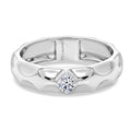 LUXURIANT DIAMOND - Lab Grown Diamant SI-GH Ring 925 Silber Rhodiniert (Größe 19.00) (10-15 Werktage Lieferzeit) ca. 0.15 ct