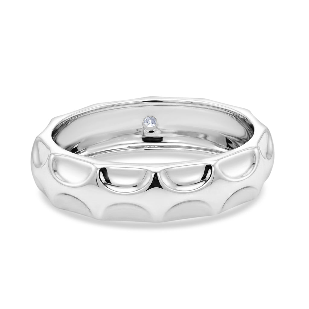 LUXURIANT DIAMOND - Lab Grown Diamant SI-GH Ring 925 Silber Rhodiniert (Größe 19.00) ca. 0.15 ct
