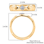 LUXURIANT DIAMOND - Lab Grown Diamant SI-GH Ring 925 Silber Rhodiniert (Größe 19.00) ca. 0.15 ct