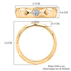 LUXURIANT DIAMOND - Lab Grown Diamant SI-GH Ring 925 Silber Rhodiniert (Größe 19.00) ca. 0.15 ct