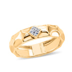 LUXURIANT DIAMOND - Lab Grown Diamant SI-GH Ring 925 Silber Rhodiniert (Größe 19.00) ca. 0.15 ct