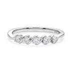 LUXURIANT DIAMOND - Lab Grown Diamant SI-GH Ring 925 Silber Rhodiniert (Größe 20.00) ca. 0.25 ct