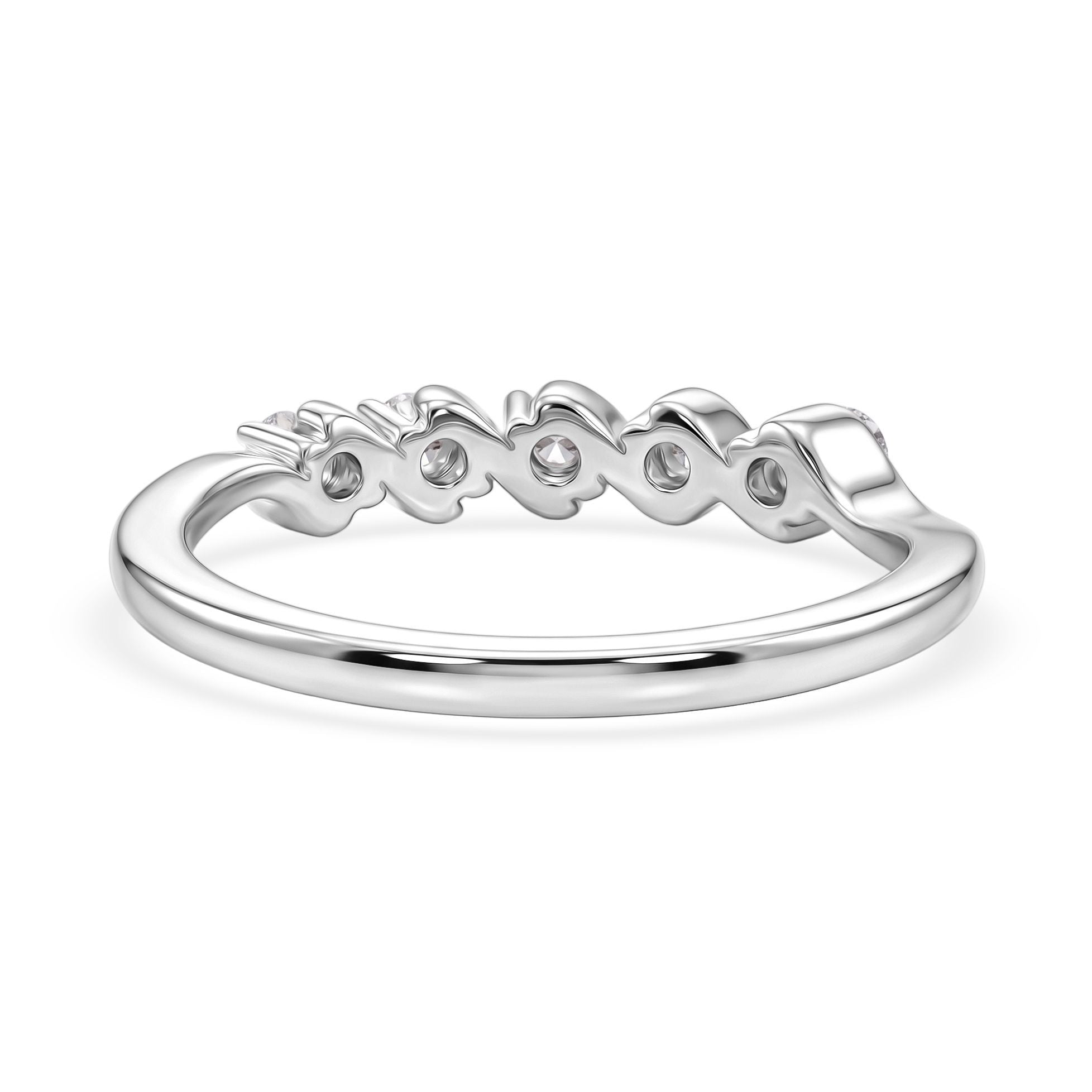 LUXURIANT DIAMOND - Lab Grown Diamant SI-GH Ring 925 Silber Rhodiniert (Größe 20.00) ca. 0.25 ct