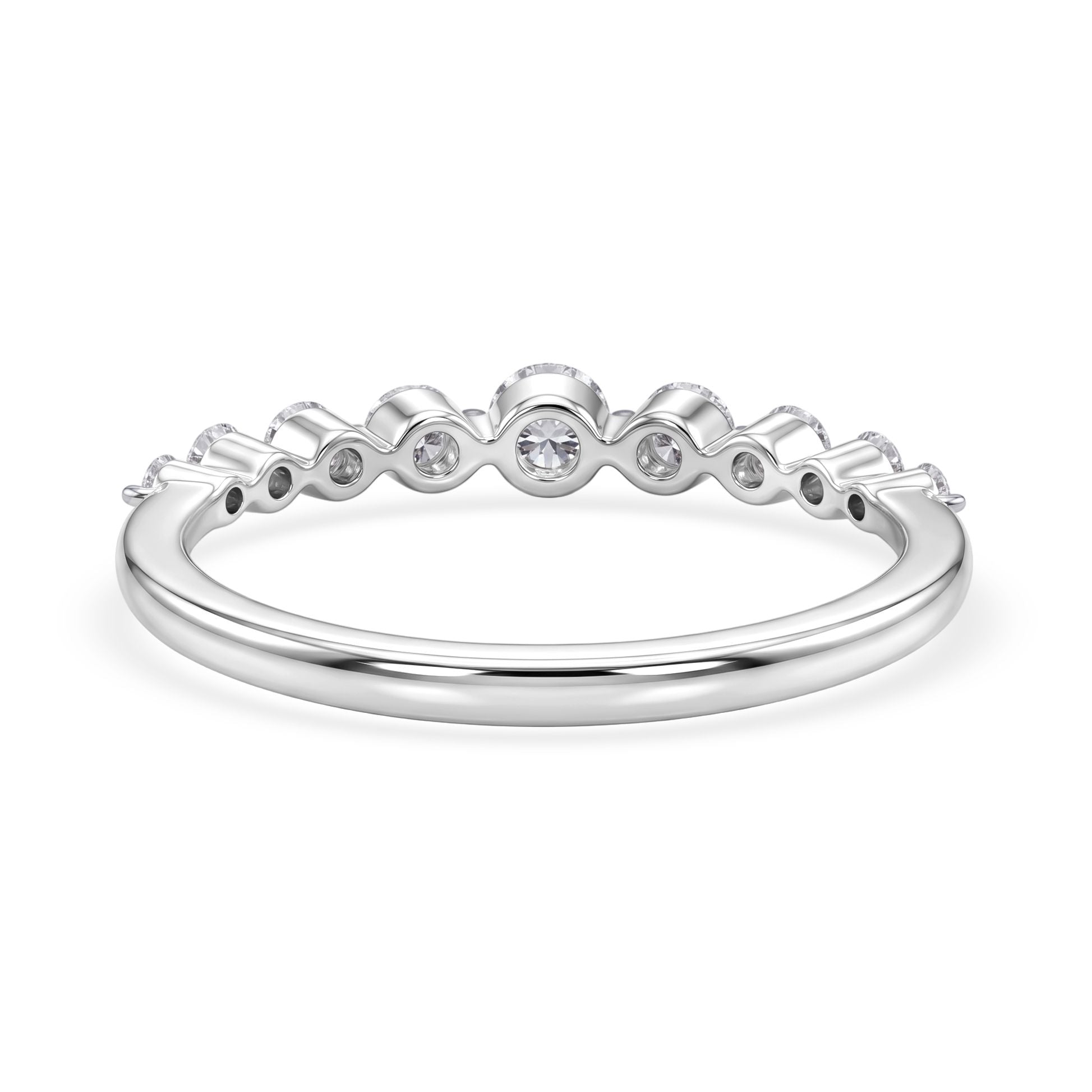 LUXURIANT DIAMOND - Lab Grown Diamant SI-GH SGL zertifiziert Ring 925 Silber Rhodiniert (Größe 21.00) ca. 0.50 ct