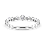 LUXURIANT DIAMOND - Lab Grown Diamant SI-GH SGL zertifiziert Ring 925 Silber Rhodiniert (Größe 21.00) ca. 0.50 ct