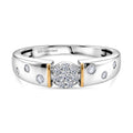LUXURIANT DIAMOND - Lab Grown Diamant SI-GH Ring 925 Silber Rhodiniert (Größe 17.00) (10-15 Werktage Lieferzeit) ca. 0.25 ct