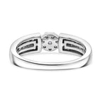 LUXURIANT DIAMOND - Lab Grown Diamant SI-GH Ring 925 Silber Rhodiniert (Größe 17.00) ca. 0.25 ct
