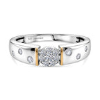LUXURIANT DIAMOND - Lab Grown Diamant SI-GH Ring 925 Silber Rhodiniert (Größe 17.00) ca. 0.25 ct