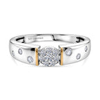 LUXURIANT DIAMOND - Lab Grown Diamant SI-GH Ring 925 Silber Rhodiniert (Größe 17.00) ca. 0.25 ct