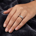 LUXURIANT DIAMOND - Lab Grown Diamant SI-GH Ring 925 Silber Rhodiniert (Größe 17.00) ca. 0.25 ct