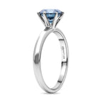 LUXURIANT DIAMOND - Lab Grown Blauer Diamant SI Ring 925 Silber Rhodiniert (Größe 18.00) ca. 1,78 ct