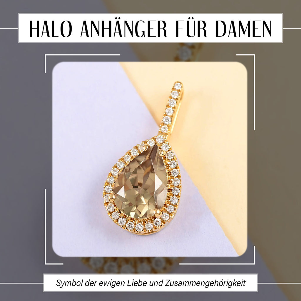ILIANA AAA Turkizit und weißer Diamant-Anhänger SI-GH AGI zertifiziert und geprüft, 750 Gelbgold ca. 2.20 ct