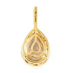ILIANA AAA Turkizit und weißer Diamant-Anhänger SI-GH AGI zertifiziert und geprüft, 750 Gelbgold ca. 2.20 ct